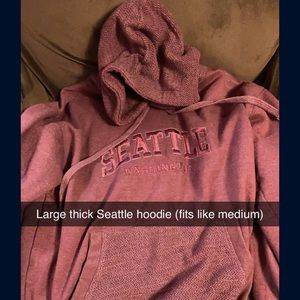 Crimson Seattle hoodie